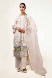 Gul Ahmed Sitara Embroidered Karandi Unstitched 3Pc Suit FE-42083
