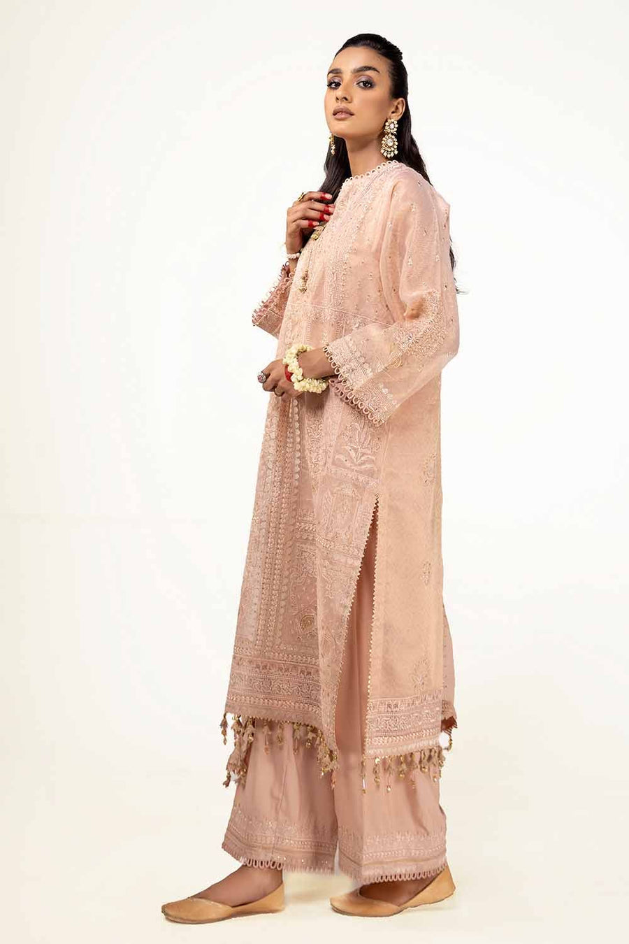 Gul Ahmed Sitara Embroidered Zari Jacquard Unstitched 3Pc Suit FE-42085