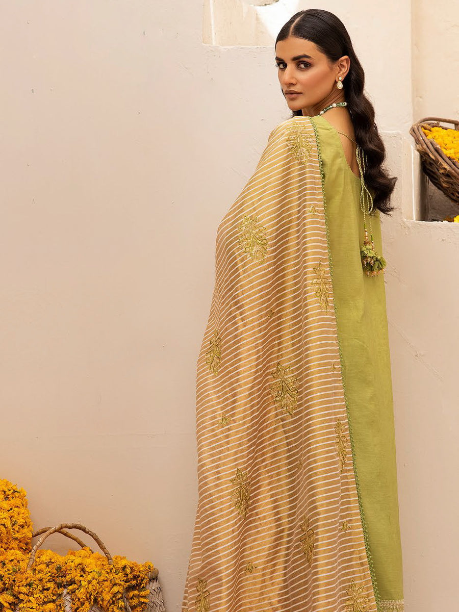 Gul Ahmed Sitara Embroidered Yarn Dyed Unstitched 3Pc Suit FE-42086
