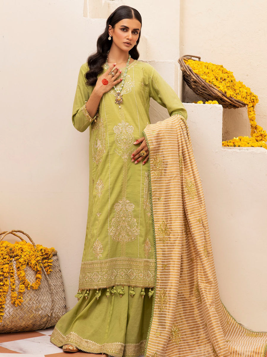 Gul Ahmed Sitara Embroidered Yarn Dyed Unstitched 3Pc Suit FE-42086