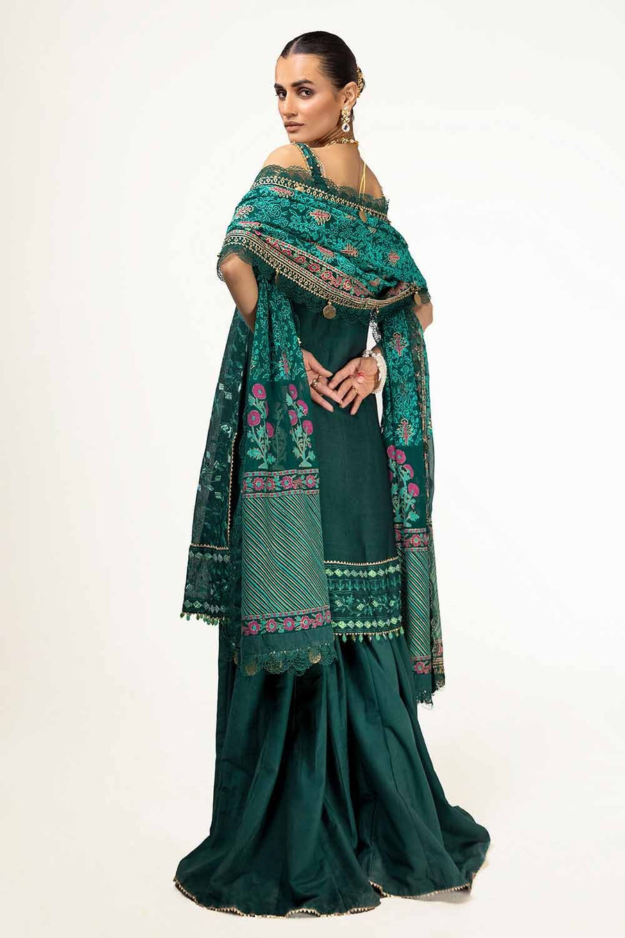 Gul Ahmed Sitara Embroidered Paper Cotton Unstitched 3Pc Suit FE-42087