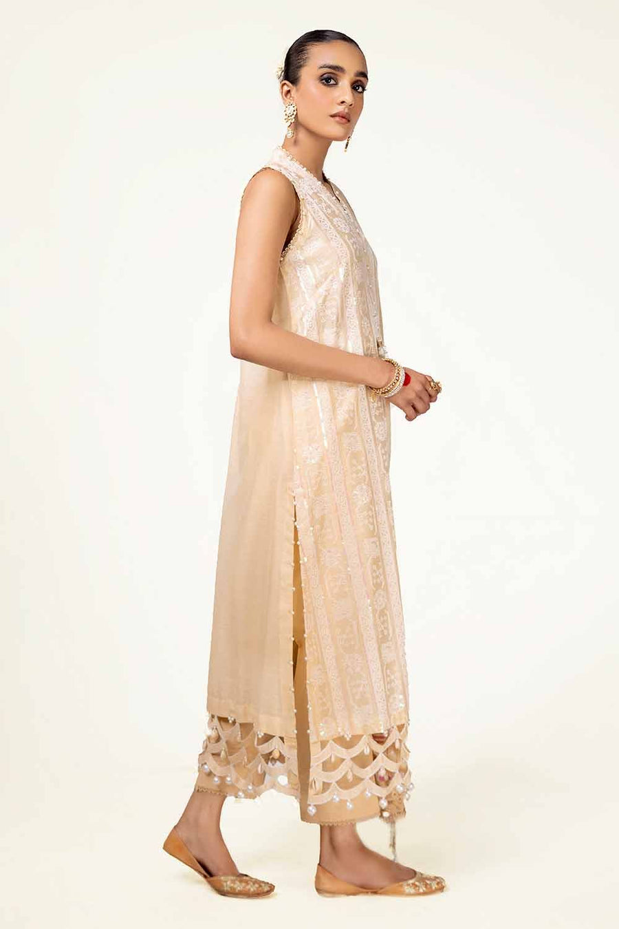 Gul Ahmed Sitara Embroidered Paper Cotton Unstitched 3Pc Suit FE-42088