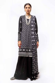Gul Ahmed Sitara Embroidered Lawn Unstitched 3Pc Suit FE-42089