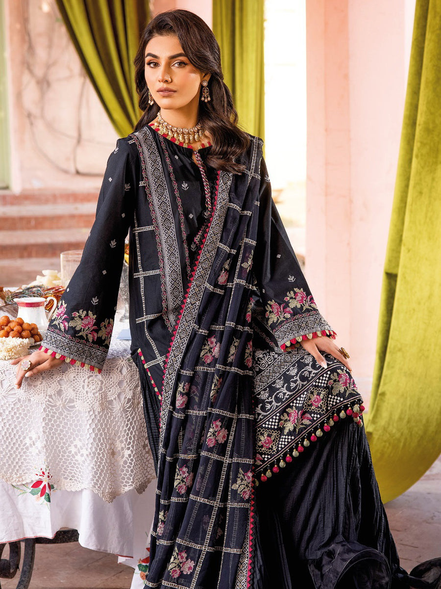 Gul Ahmed Festive Eid Embroidered Lawn Unstitched 3Pc Suit FE-42031