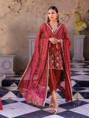 Gul Ahmed Festive Eid Embroidered Chiffon Unstitched 3Pc Suit FE-42035