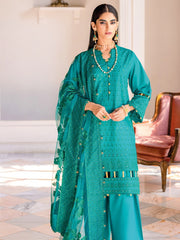 Gul Ahmed Festive Eid Embroidered Lawn Unstitched 3Pc Suit FE-42038