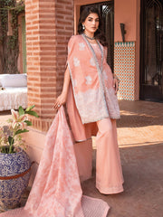 Gul Ahmed Festive Eid Embroidered Lawn Unstitched 3Pc Suit FE-42066