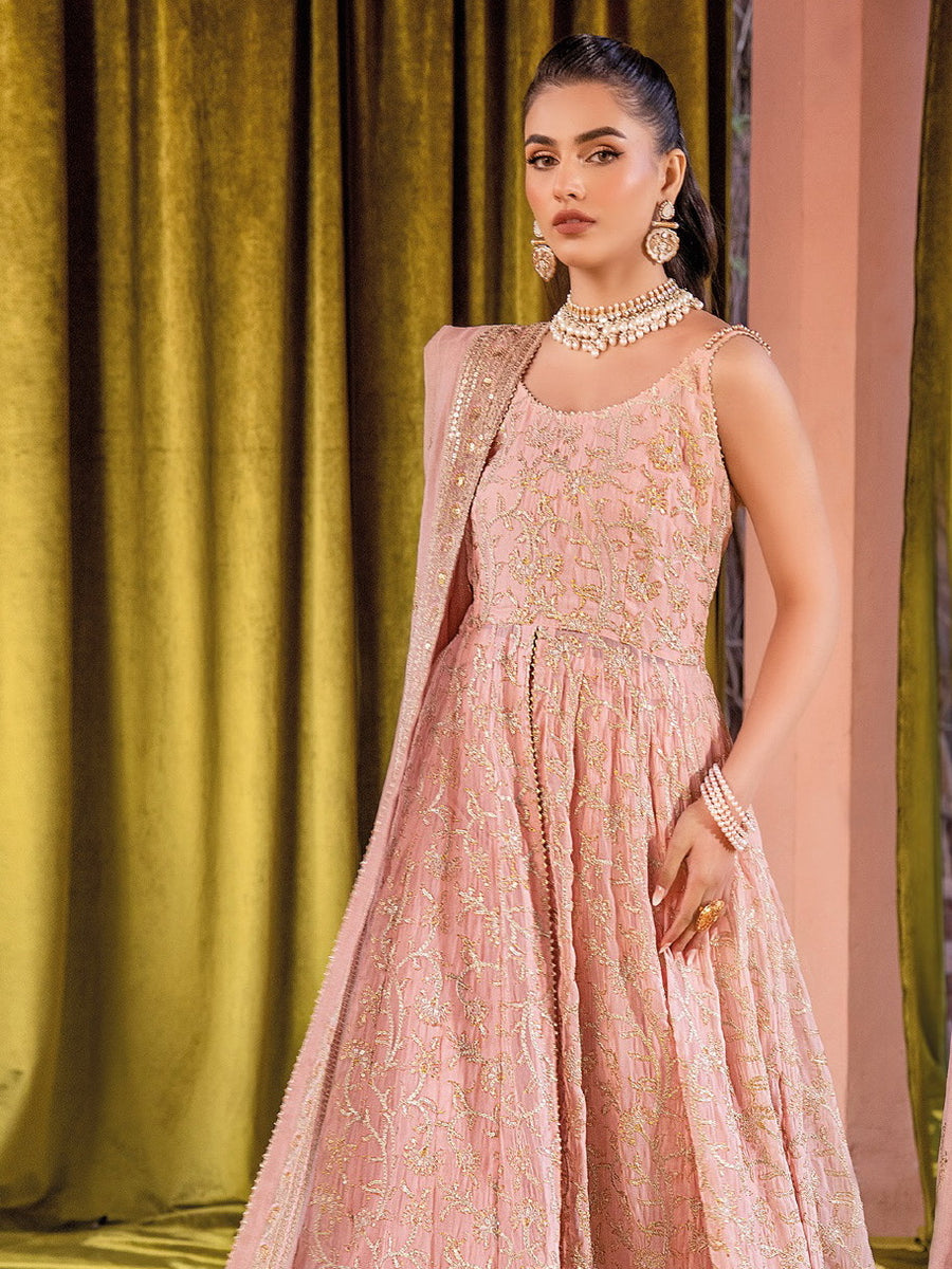Gul Ahmed Festive Eid Embroidered Chiffon Unstitched 3Pc Suit FE-42081
