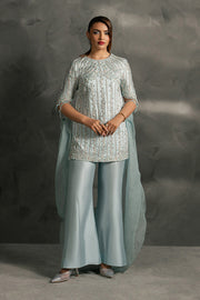 Zariya Anahira Ready to Wear Silk Organza 3Pc Suit ZB50086 FEEHA
