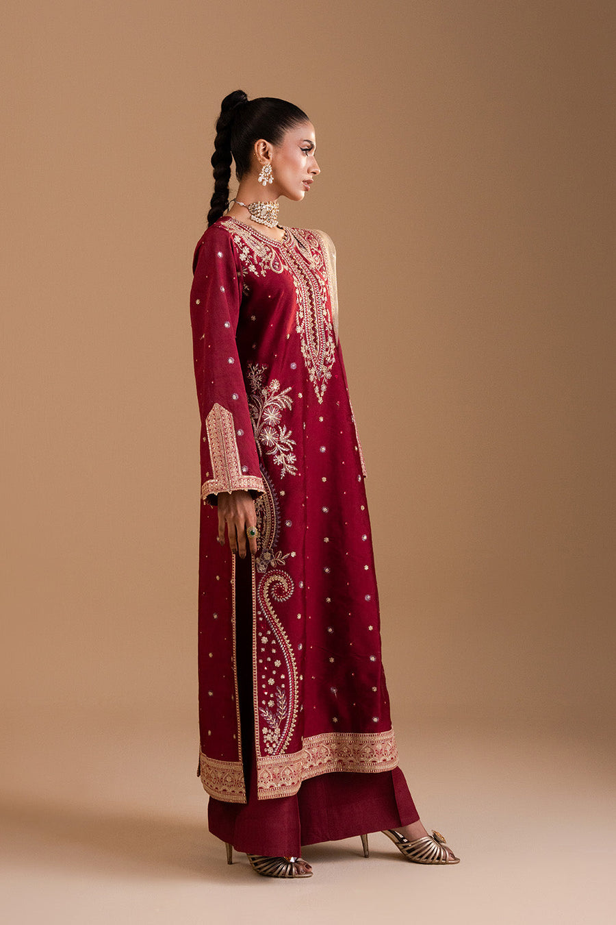 Zariya Afsanay Russian Silk Unstitched 3Pc Suit ZB50037 FERESHTEH
