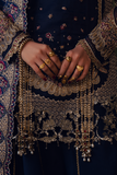 Zarposh Jahanara Festive Embroidered Organza Unstitched 3Pc Suit - FEROZAH