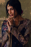 Zarposh Jahanara Festive Embroidered Organza Unstitched 3Pc Suit - FEROZAH