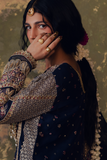 Zarposh Jahanara Festive Embroidered Organza Unstitched 3Pc Suit - FEROZAH