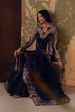 Zarposh Jahanara Festive Embroidered Organza Unstitched 3Pc Suit - FEROZAH
