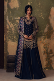 Zarposh Jahanara Festive Embroidered Organza Unstitched 3Pc Suit - FEROZAH