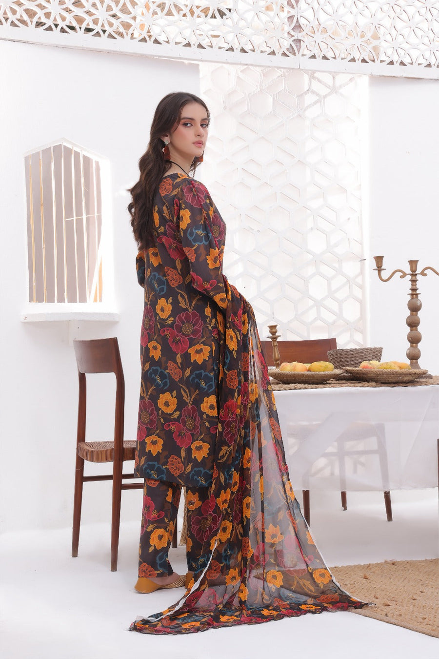 Feathers Premium Printed Lawn Unstitched 3Pc Suit FIDAA-FT280