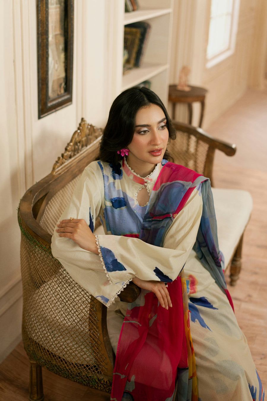 Feathers Dewdrop Unstitched Digital Printed Lawn 3Pc Suit FIROSH-FT470