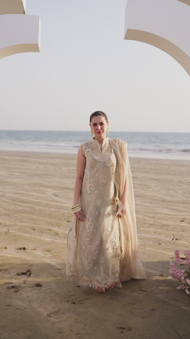 Qalamkar Sahil Embroidered Lawn Unstitched 3Pc Suit FK-01 SOPHIA