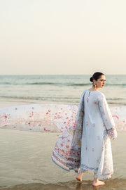 Qalamkar Sahil Embroidered Lawn Unstitched 3Pc Suit FK-02 ISABELLA