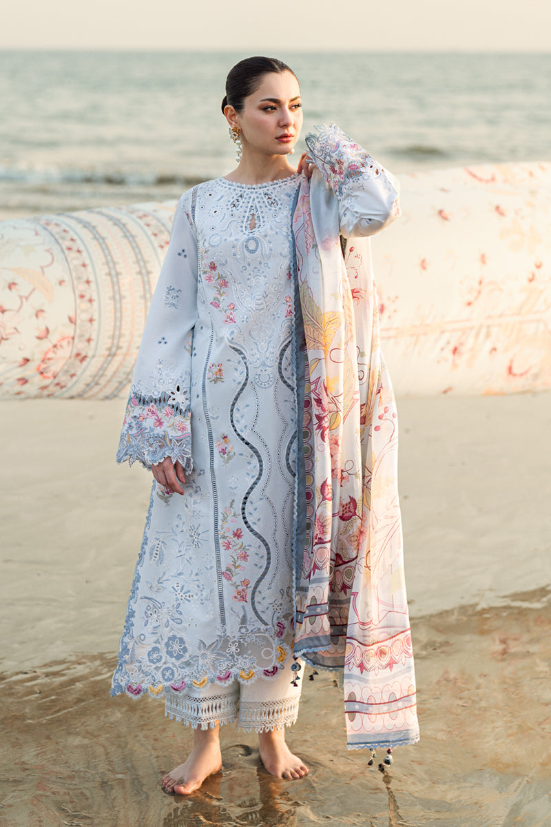 Qalamkar Sahil Embroidered Lawn Unstitched 3Pc Suit FK-02 ISABELLA