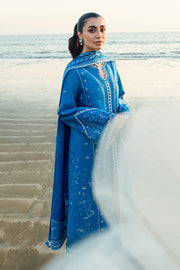 Qalamkar Sahil Embroidered Lawn Unstitched 3Pc Suit FK-03 VICTORIA