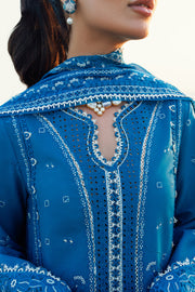 Qalamkar Sahil Embroidered Lawn Unstitched 3Pc Suit FK-03 VICTORIA