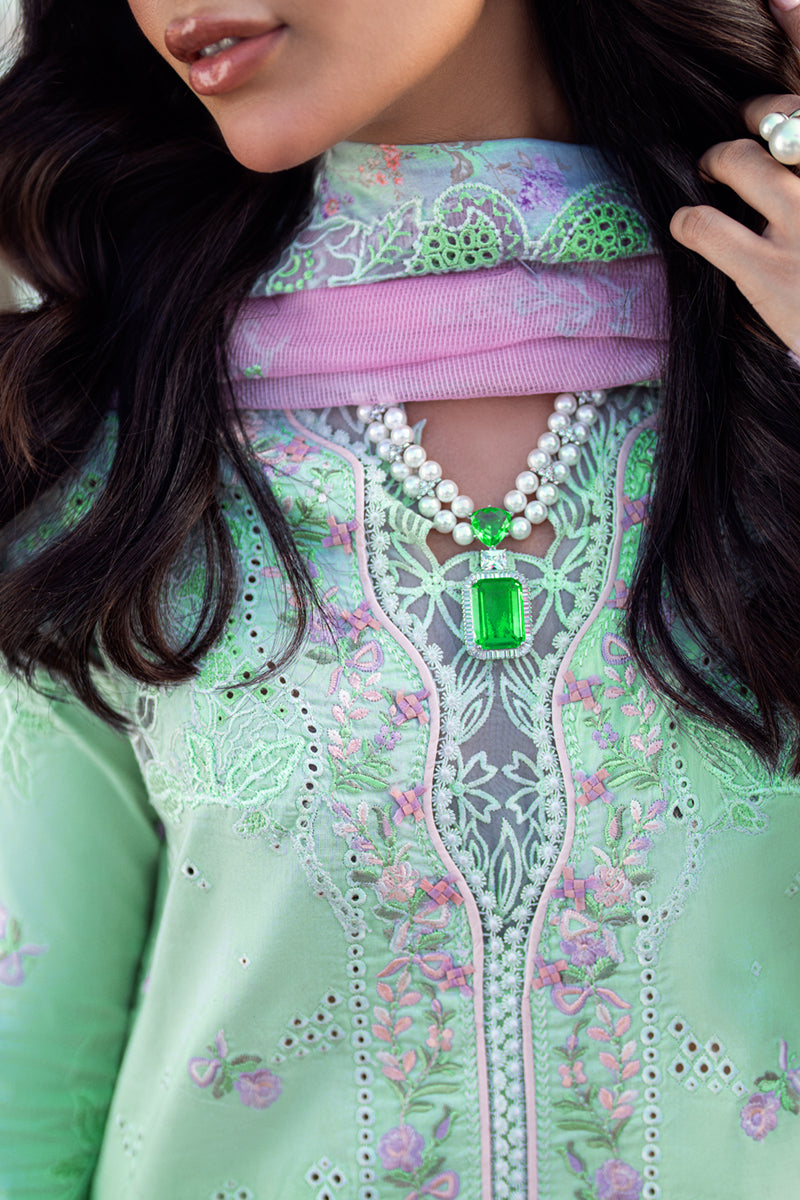 Qalamkar Sahil Embroidered Lawn Unstitched 3Pc Suit FK-04 CHLOE