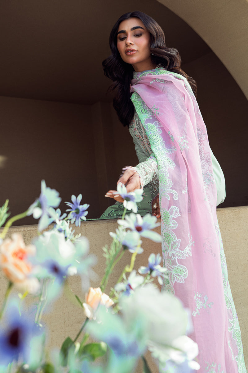 Qalamkar Sahil Embroidered Lawn Unstitched 3Pc Suit FK-04 CHLOE