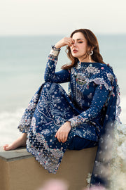 Qalamkar Sahil Embroidered Lawn Unstitched 3Pc Suit FK-05 AURORA
