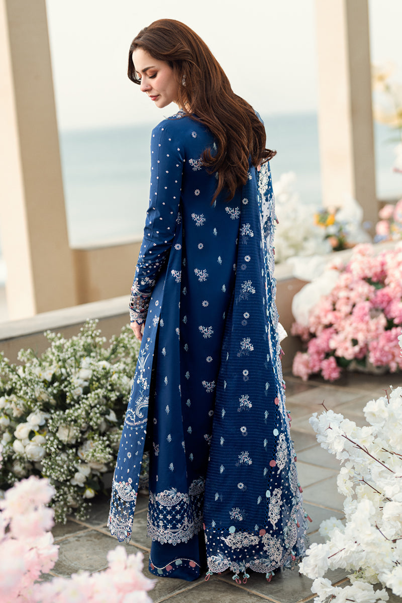 Qalamkar Sahil Embroidered Lawn Unstitched 3Pc Suit FK-05 AURORA