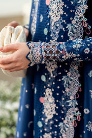 Qalamkar Sahil Embroidered Lawn Unstitched 3Pc Suit FK-05 AURORA