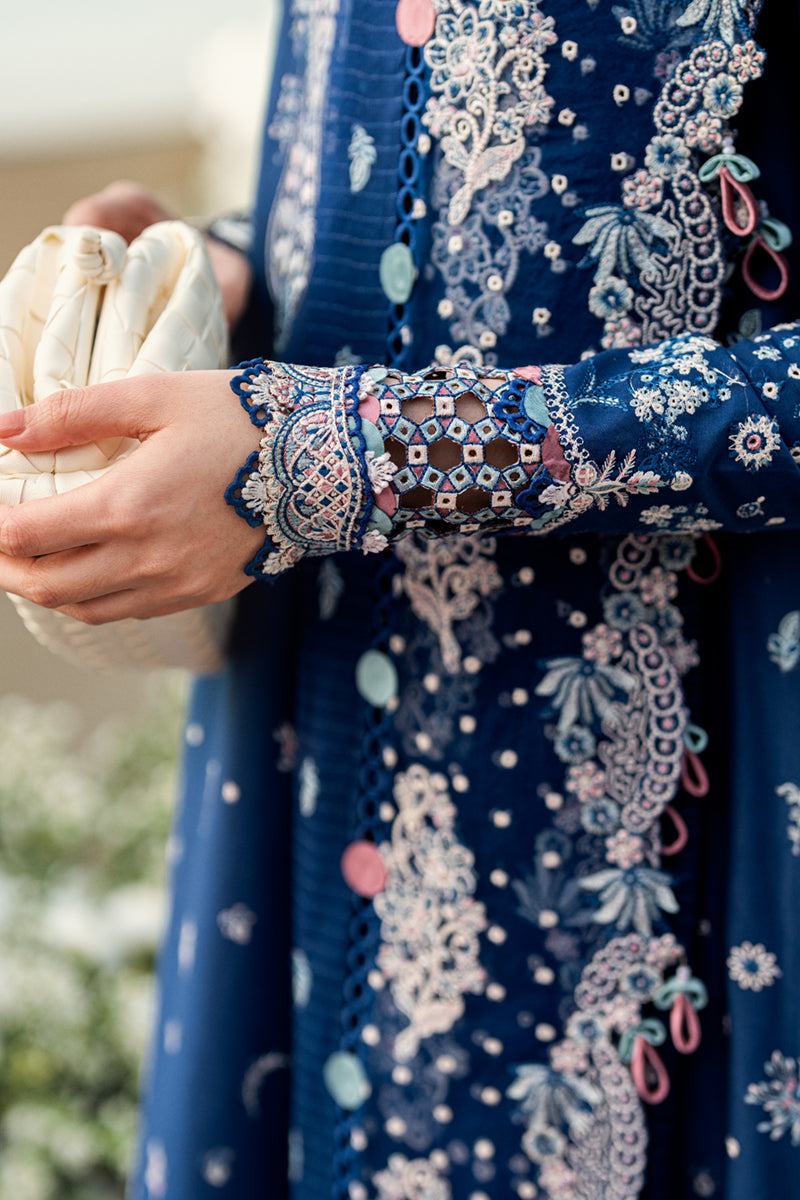 Qalamkar Sahil Embroidered Lawn Unstitched 3Pc Suit FK-05 AURORA