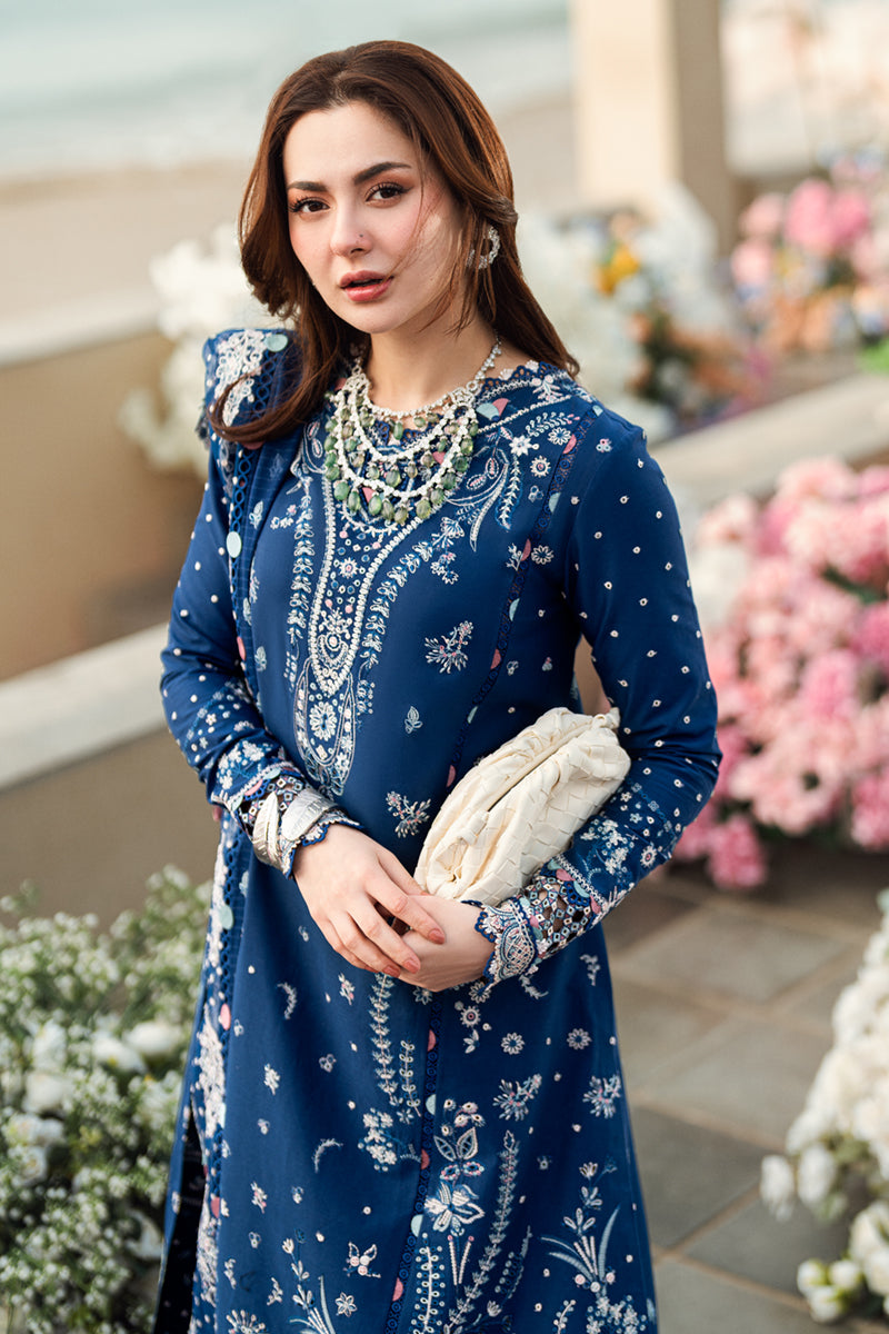 Qalamkar Sahil Embroidered Lawn Unstitched 3Pc Suit FK-05 AURORA