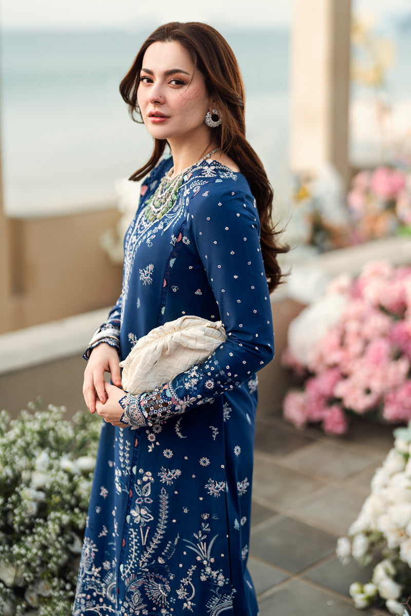 Qalamkar Sahil Embroidered Lawn Unstitched 3Pc Suit FK-05 AURORA