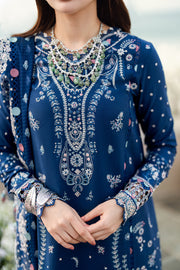 Qalamkar Sahil Embroidered Lawn Unstitched 3Pc Suit FK-05 AURORA