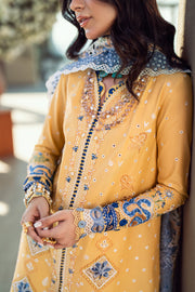 Qalamkar Sahil Embroidered Lawn Unstitched 3Pc Suit FK-06 NATALIE