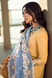 Qalamkar Sahil Embroidered Lawn Unstitched 3Pc Suit FK-06 NATALIE