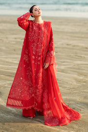 Qalamkar Sahil Embroidered Lawn Unstitched 3Pc Suit FK-07 BELLA
