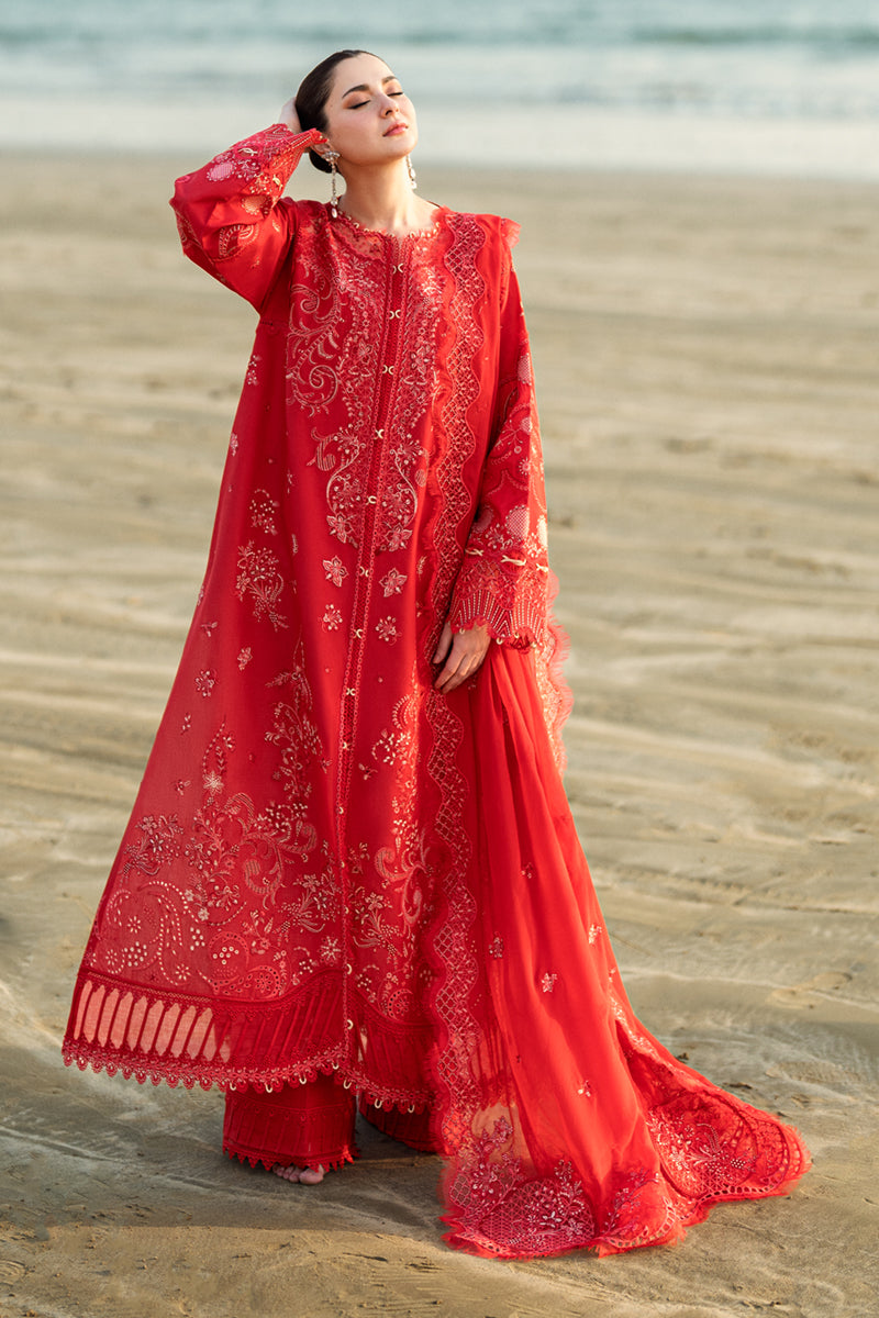 Qalamkar Sahil Embroidered Lawn Unstitched 3Pc Suit FK-07 BELLA