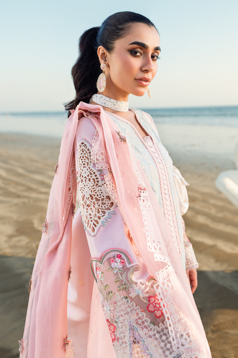 Qalamkar Sahil Embroidered Lawn Unstitched 3Pc Suit FK-08 REEM