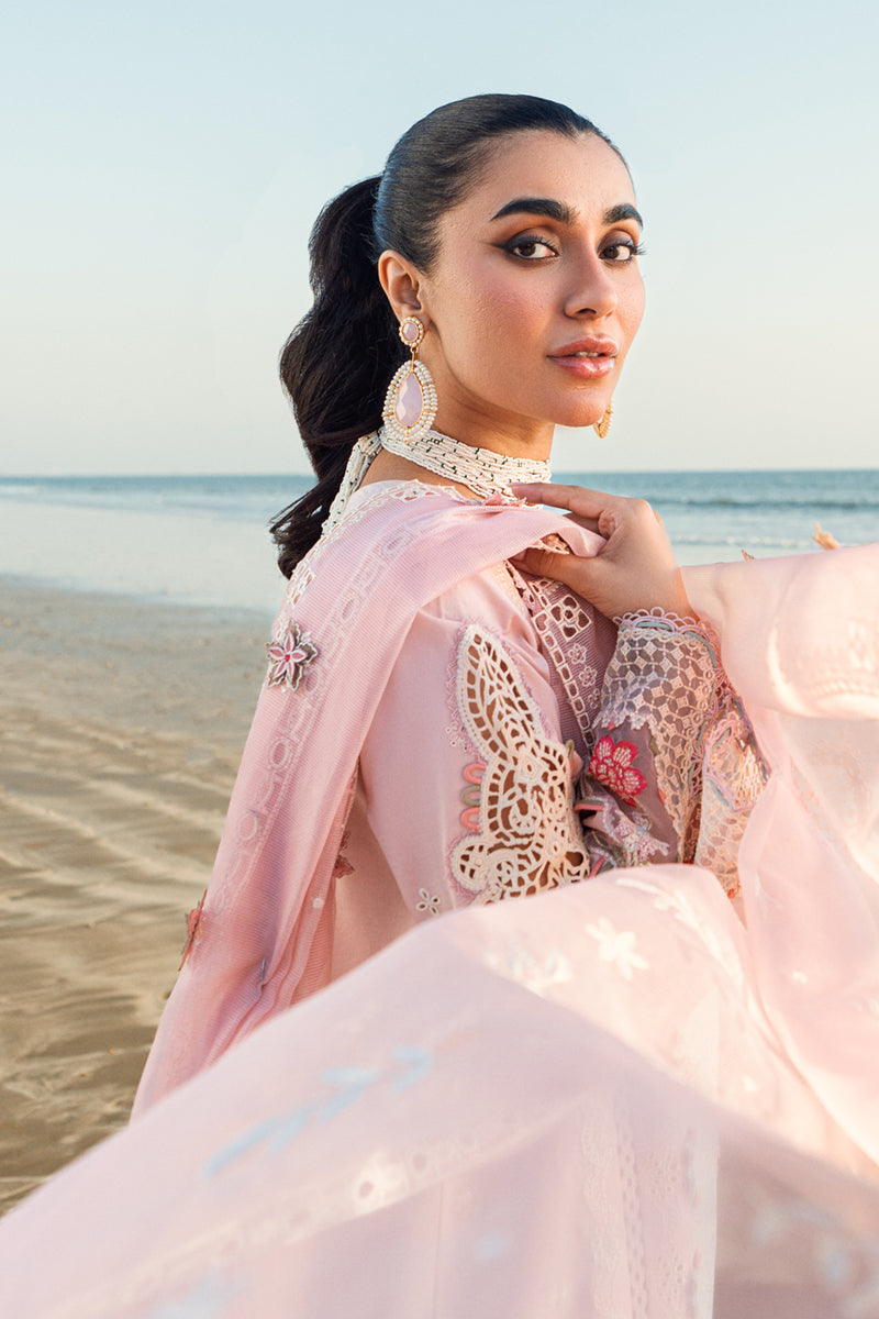 Qalamkar Sahil Embroidered Lawn Unstitched 3Pc Suit FK-08 REEM