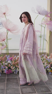 Qalamkar Sahil Embroidered Lawn Unstitched 3Pc Suit FK-09 EVELYN