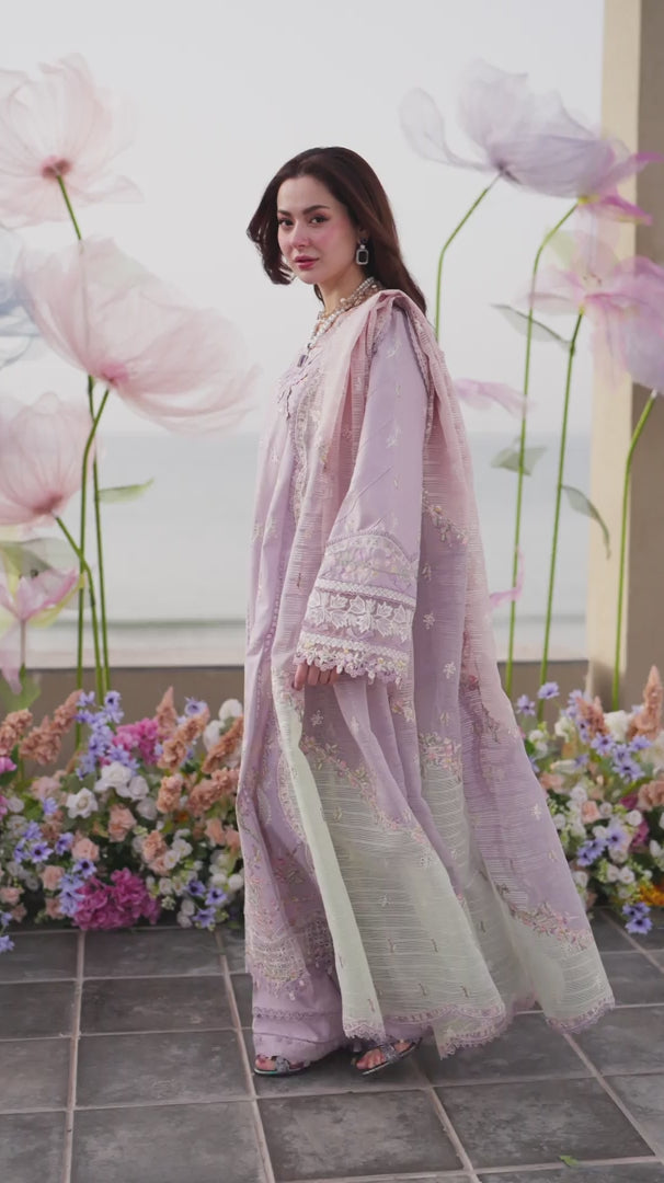 Qalamkar Sahil Embroidered Lawn Unstitched 3Pc Suit FK-09 EVELYN