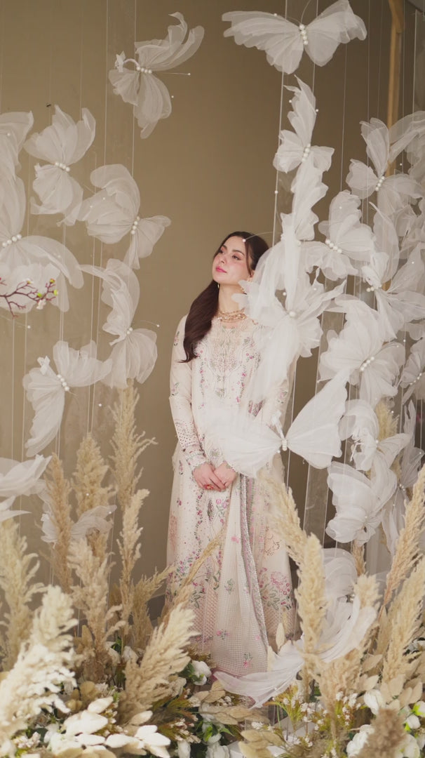 Qalamkar Sahil Embroidered Lawn Unstitched 3Pc Suit FK-12 LILY