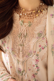 Qalamkar Sahil Embroidered Lawn Unstitched 3Pc Suit FK-12 LILY