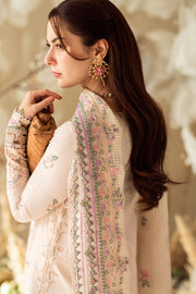 Qalamkar Sahil Embroidered Lawn Unstitched 3Pc Suit FK-12 LILY