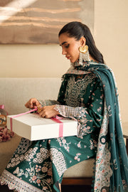 Qalamkar Sahil Embroidered Lawn Unstitched 3Pc Suit FK-13 ELIZA