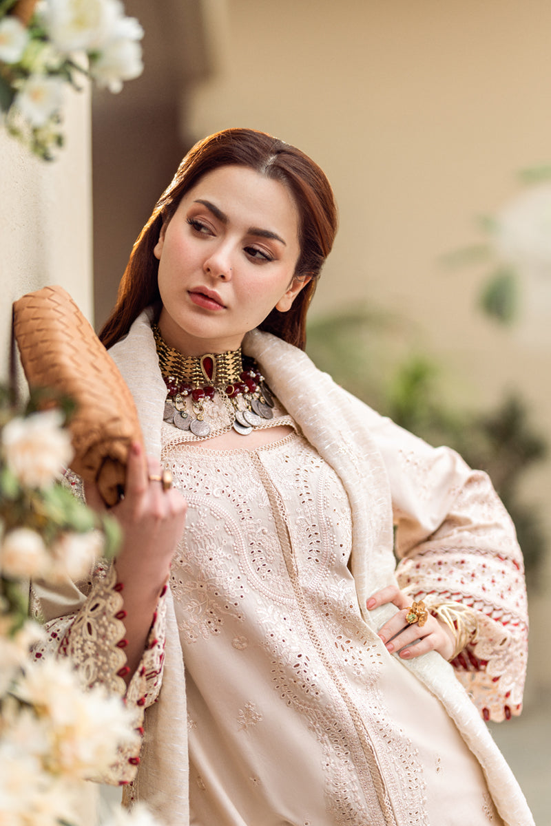 Qalamkar Sahil Embroidered Lawn Unstitched 3Pc Suit FK-16 ANAYA