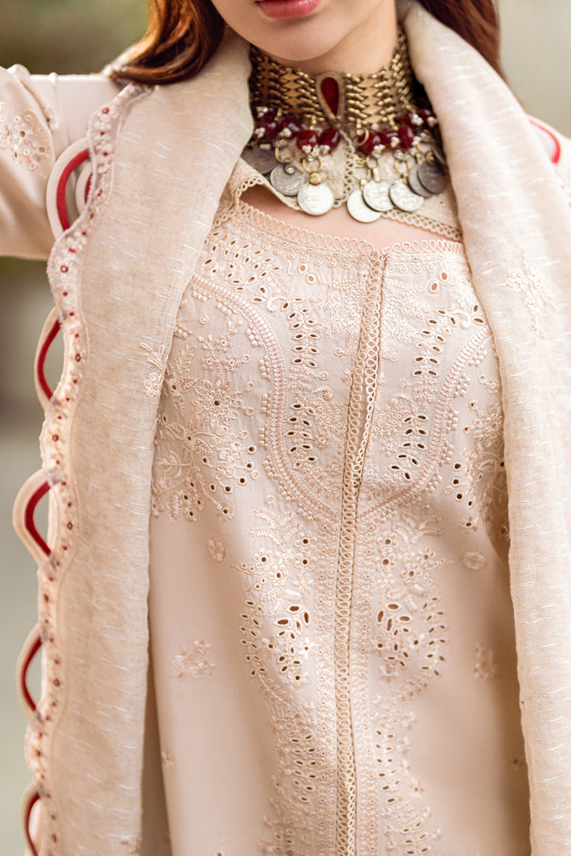 Qalamkar Sahil Embroidered Lawn Unstitched 3Pc Suit FK-16 ANAYA