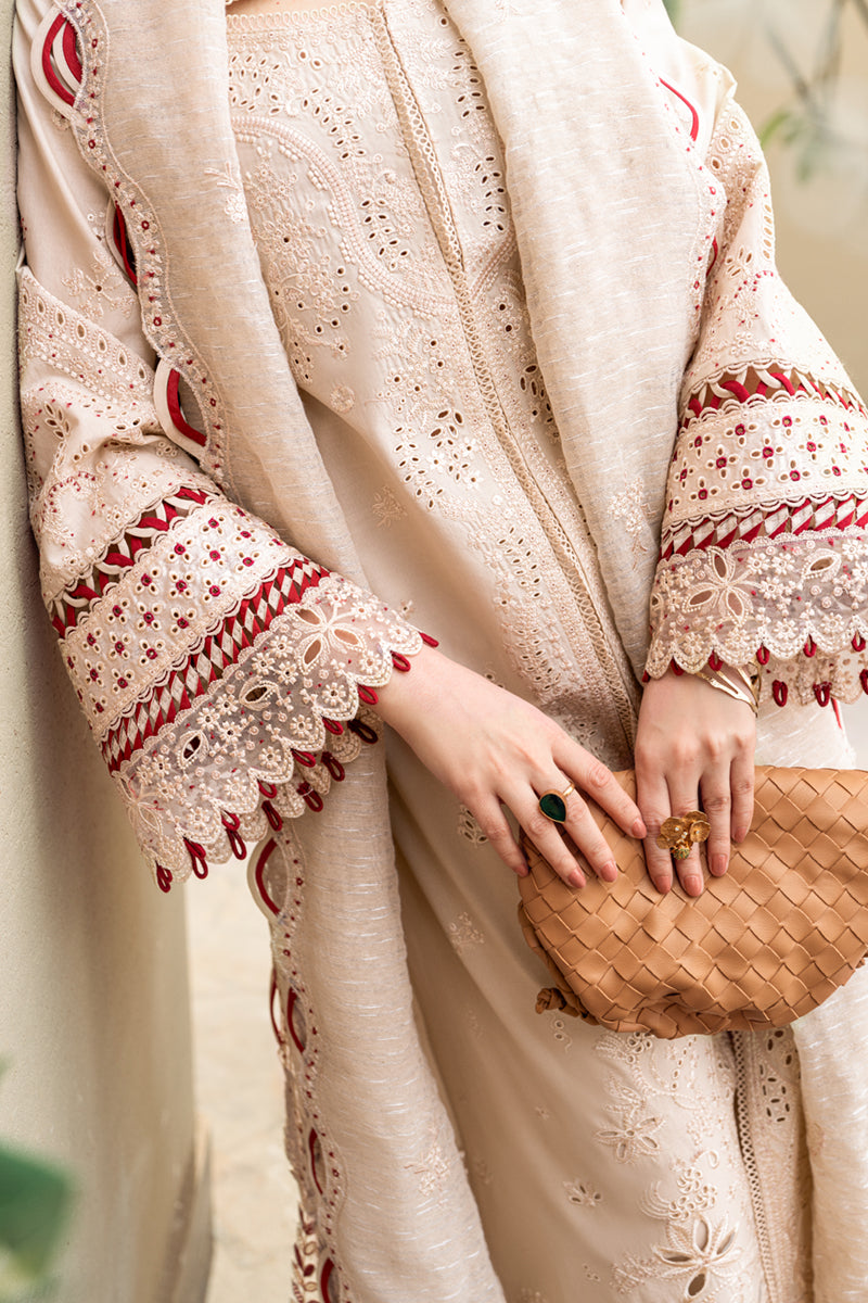 Qalamkar Sahil Embroidered Lawn Unstitched 3Pc Suit FK-16 ANAYA